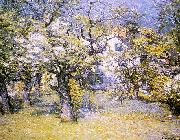 John J Enneking Through the Orchard oil painting artist